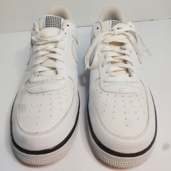 Nike Air Force 1 Low 07 White Black Sneaker 488298-160 Size 11.5 - Picture 4 of 16
